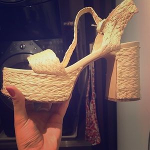Bershka straw sandals